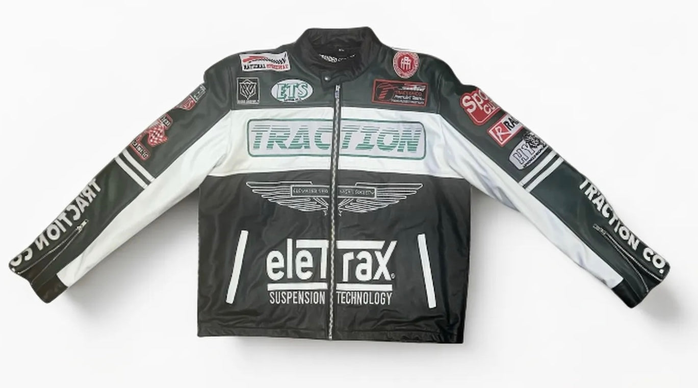 Traction Company/EleTrax "100% Genuine Leather Motor Sport Jacket"